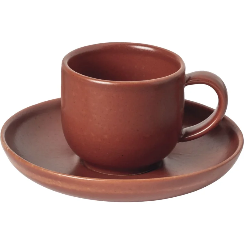 Szezonális akció COSTA NOVA Pacifica Espresso csésze aljjal, kapacitás 0,07 liter, cayenne