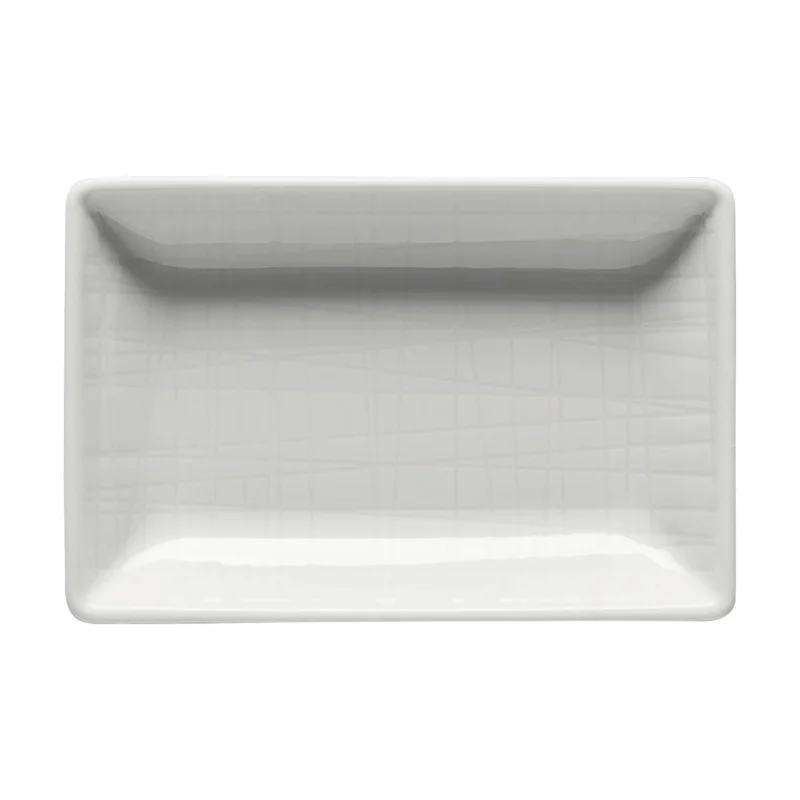 Téglalap alakú tál, Rosenthal Mesh, 10x7 cm, fehér Gyors szállítás
