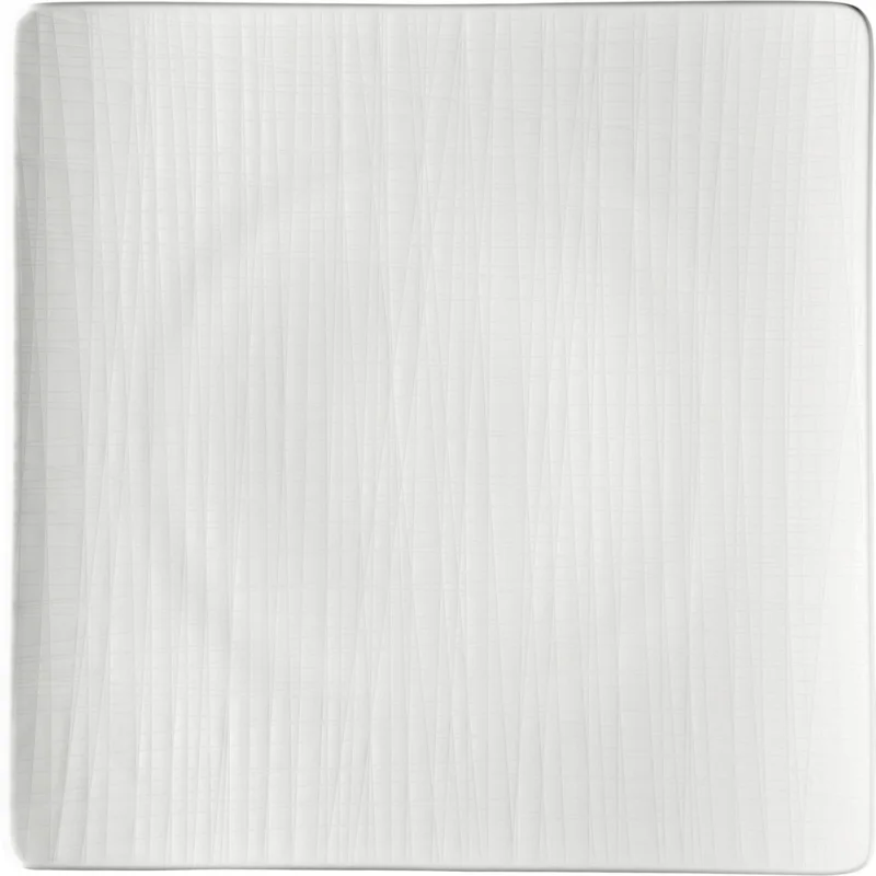 Négyzet alakú tányér Rosenthal Mesh 31x31 cm, fehér Kedvezmény