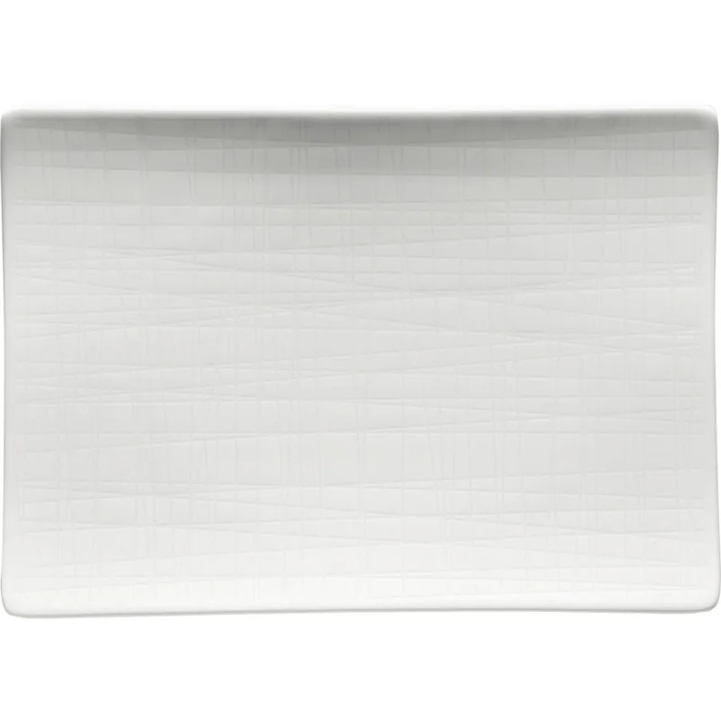 Árengedmény Sekély tányér Rosenthal Mesh 18x13 cm, fehér