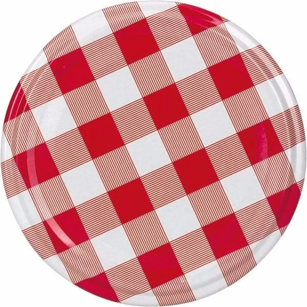 Újdonság Csavarós fedő, kockás, Gastro 70 mm, 10 db