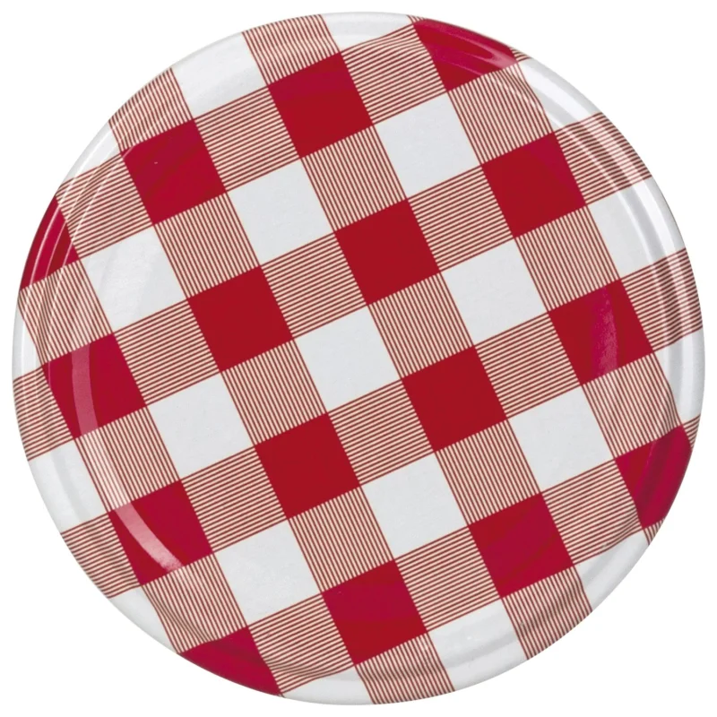 Csavarós fedő, kockás, Gastro 82 mm, 10 db Szuper akció