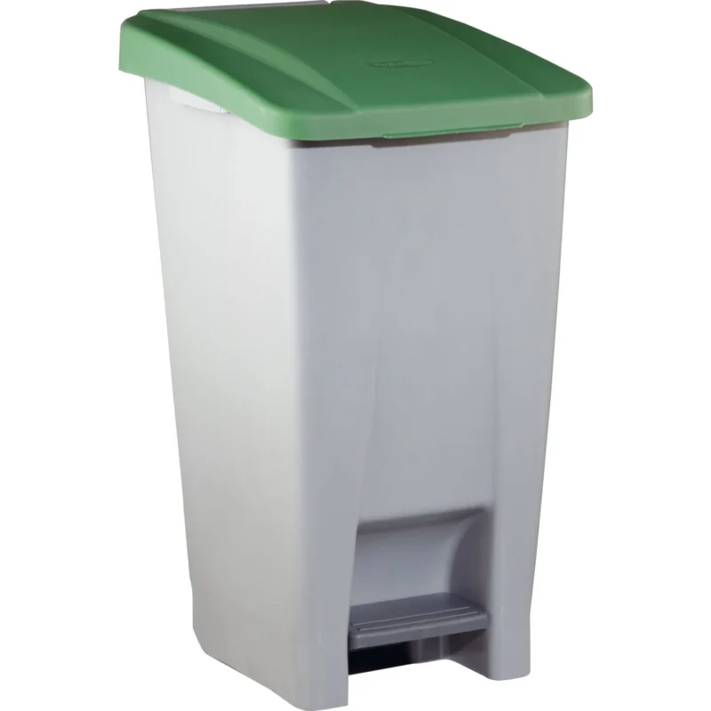 Pedálos szemétkosár, Gastro 60 l, szürke/zöld Szuper ajánlat