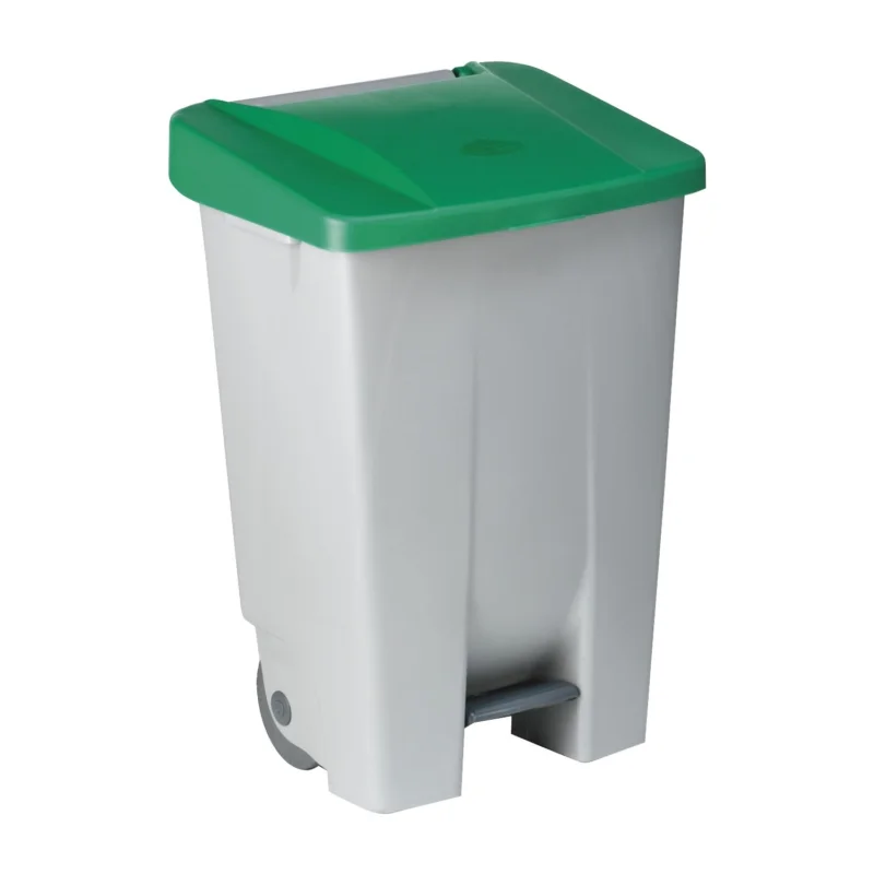Olcsóbb Pedálos szemétkosár, Gastro 80 l, szürke/zöld