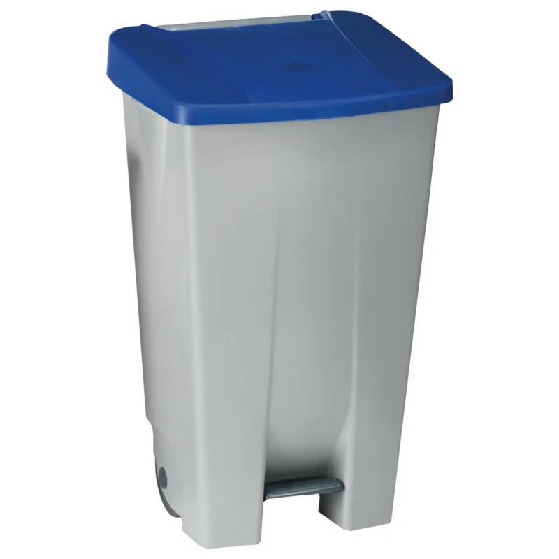 Azonnal elérhető Pedálos szemétkosár, Gastro 120 l, szürke/sötétkék