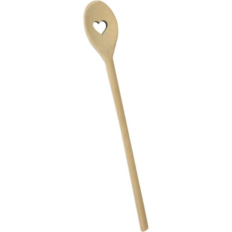 Legkelendőbb Szív alakú fakanál, 30 cm, ovális