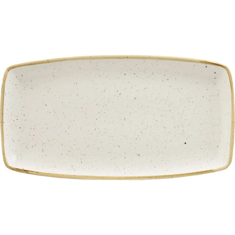 Sekély tányér, Churchill Stonecast Barley White, 35x18,5 cm Árengedmény