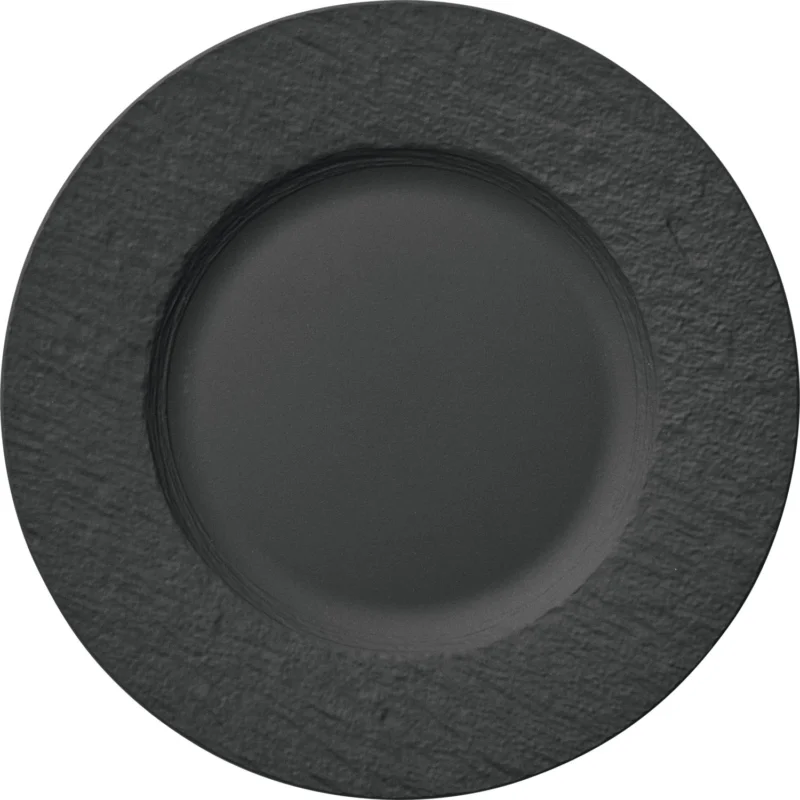 Sekély tányér, Villeroy & Boch Manufacture Rock 27 cm, fekete Expressz kézbesítés