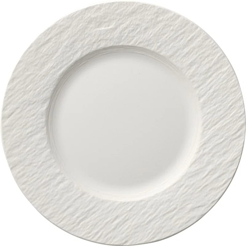 Desszertes tányér, Villeroy & Boch Manufacture Rock 22 cm, fehér Olcsóbb