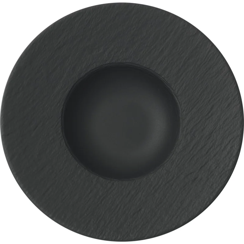 Mélytányér, Villeroy & Boch Manufacture Rock 29 cm, fekete Expressz kézbesítés
