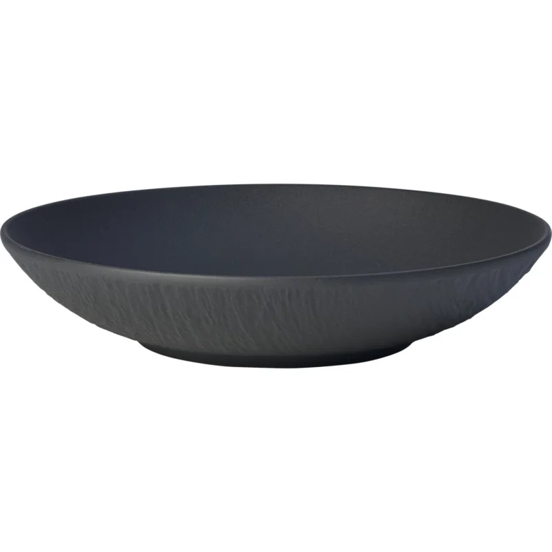 Mélytányér, Villeroy & Boch Manufacture Rock 24 cm, fekete Outlet