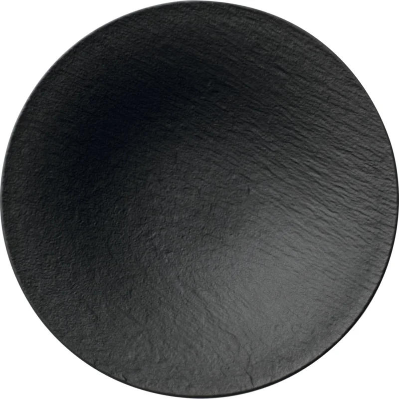 Tányér megemelt peremmel, Villeroy & Boch Manufacture Rock 29 cm, fekete Rendeld meg most
