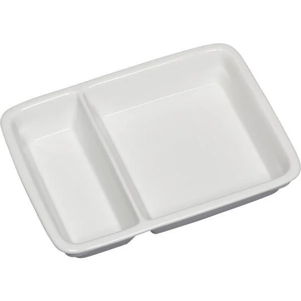 Prémium Kétrészes szögletes tányér, 2/3 + 1/3, Gastro, 23,2x17,6 cm