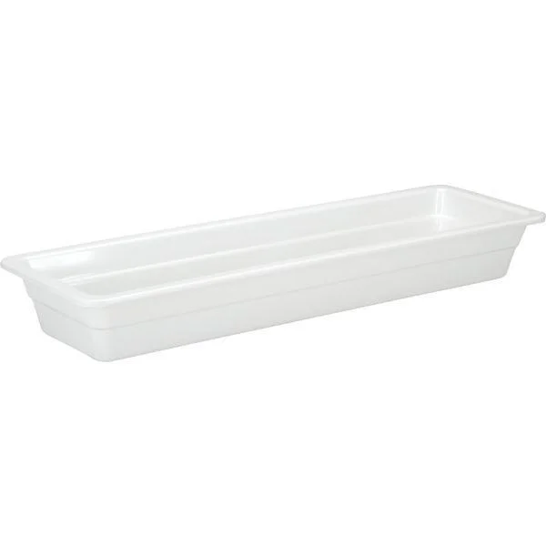 Akció Gasztroedény GN 2/4, melamin, 530x162 mm, optikailag mint a porcelán, minőséges és masszív, hőálló -50C°-tól +100 C°-ig, m=65 mm, APS