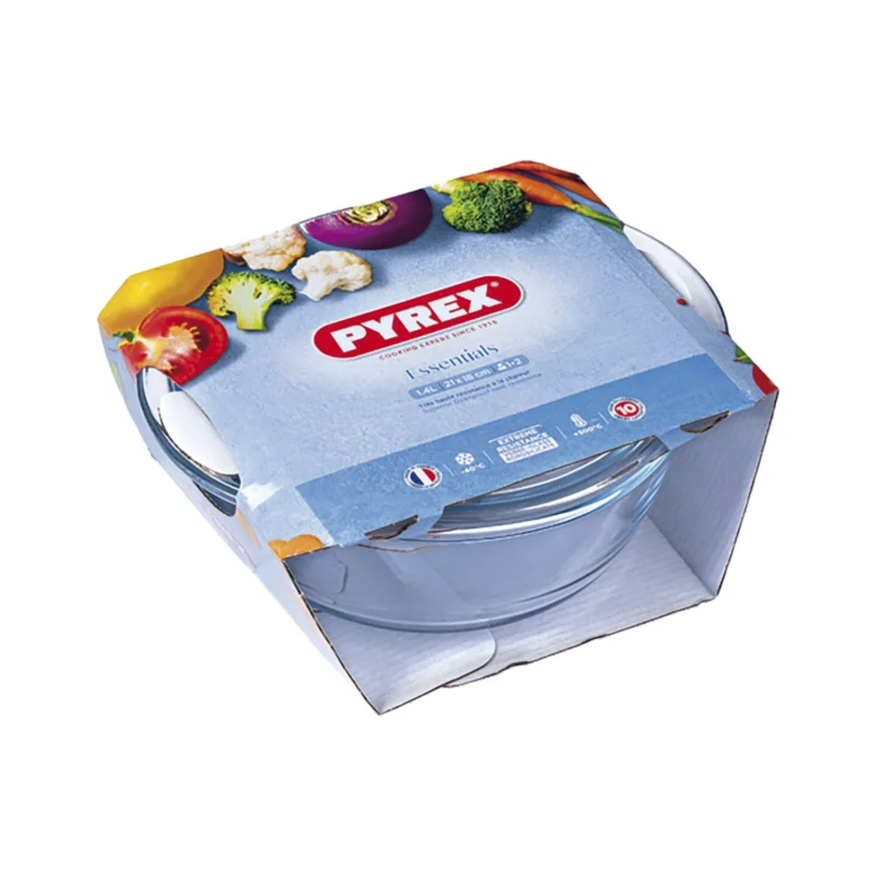 Legnépszerűbb Kerek fazék fedővel, hőálló üveg, Pyrex 16 cm