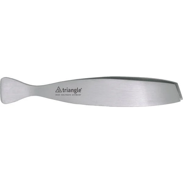Prémium Halfogó csontcsipesz, 18 cm, átlós, szatén, Triangle