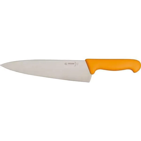 Konyhakés, ergonomikus sárga nyél, kiváló minőségű termék, penge 200 mm, Geisser Messer Újdonság