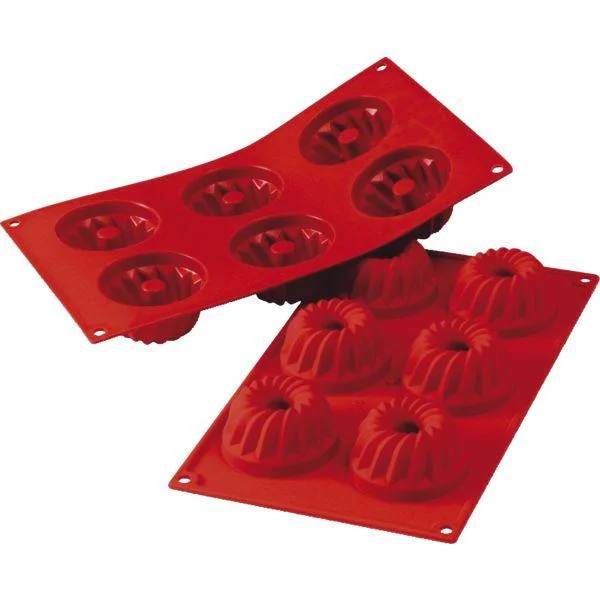 Szilikon mini kuglófforma, Silikomart, 6 db Kiárusítás