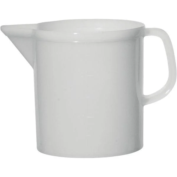 Biztonságos fizetés Műanyag mérőpohár Gastro 3000 ml, fehér