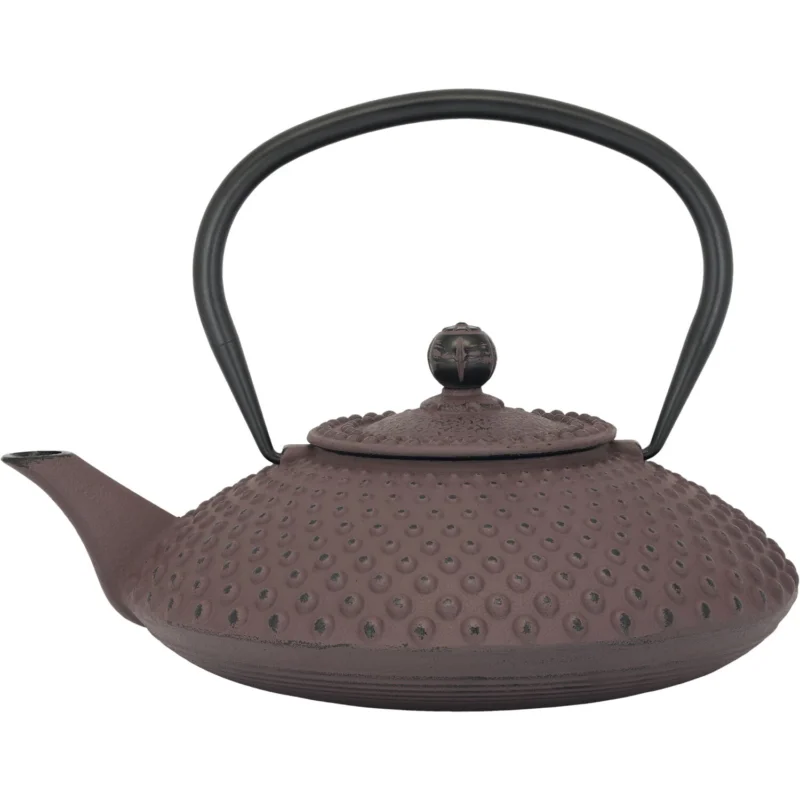Végkiárusítás BREDEMEIJER Xilin Teáskanna öntöttvas, szűrővel, padlizsán, űrtartalom 1,25 liter, magasság 168 mm