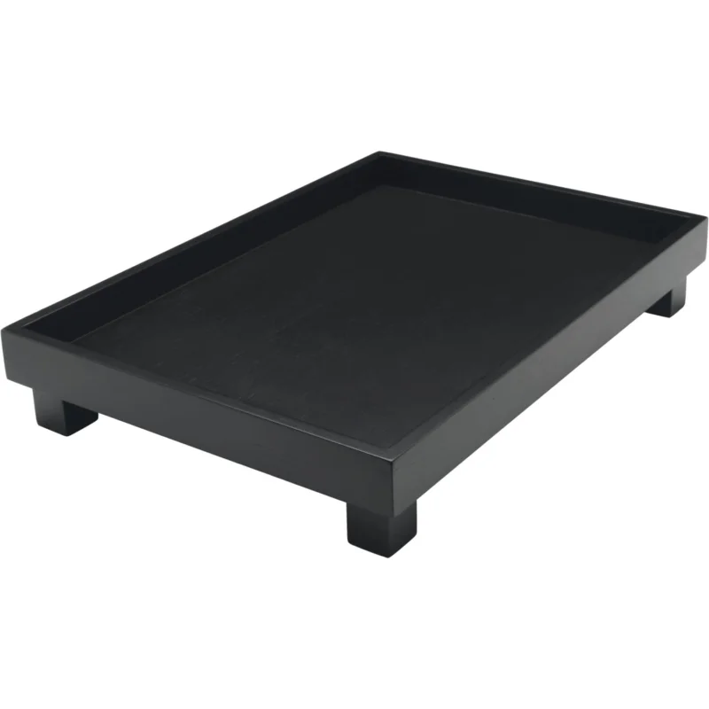 BREDEMEIJER Izumi Bambusz szervírozó tálca, Magasság 60 mm, Hossz 350 mm, Szélesség 250 mm, fekete Végkiárusítás