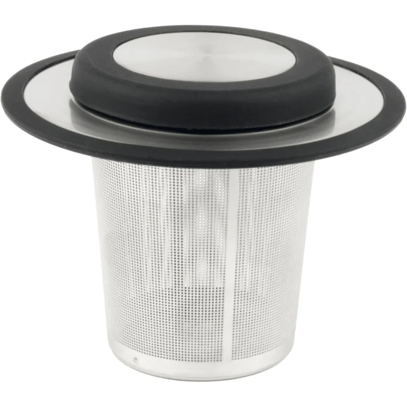 Korlátozott ajánlat BREDEMEIJER Coaster Teaszűrő, rozsdamentes acél/szilikon, magasság 84 mm, hossz 101 mm