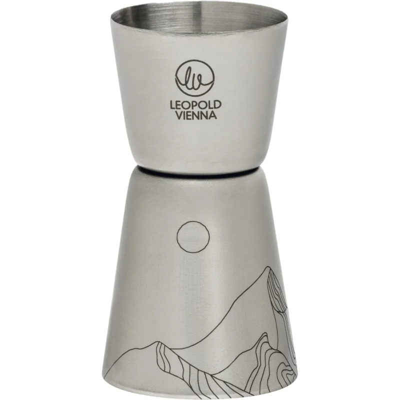 Akciós ár LEOPOLD VIENNA Mountains Jigger Bármérce, rozsdamentes acél, magasság 84 mm, ø 44 mm