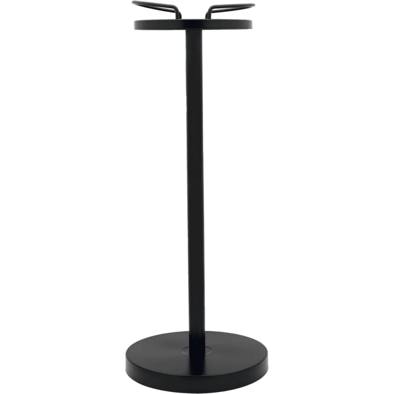 Újdonság LEOPOLD VIENNA Állvány bor- és pezsgőhűtőhöz, fekete matt, rozsdamentes acél, magasság 690 mm, hossz 262 mm