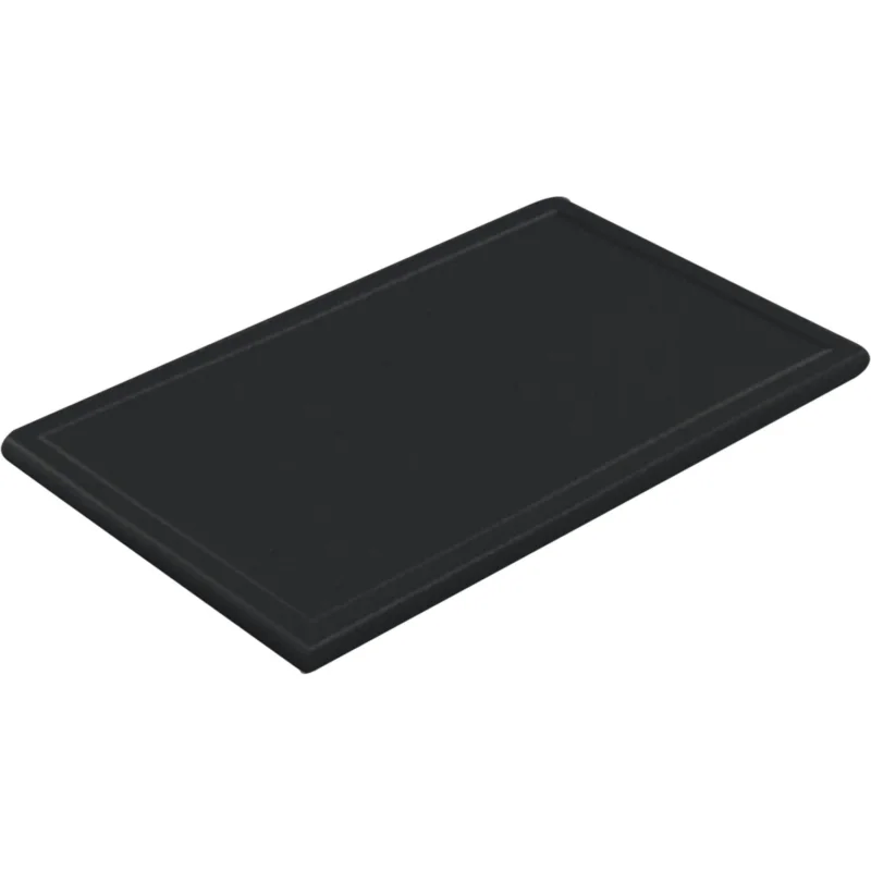 Végkiárusítás Vágódeszka horonnyal és lábakkal, GN 1/1, fekete, magasság 20 mm