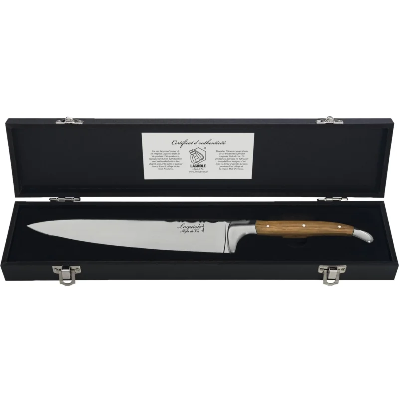 LAGUIOLE Luxury Line Séfkés, olívafa markolattal, hossza 80 mm Prémium