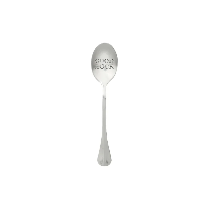 One Message Spoon Kanál Good Luck, Hossz 150 mm, Szélesség 35 mm Kiárusítás