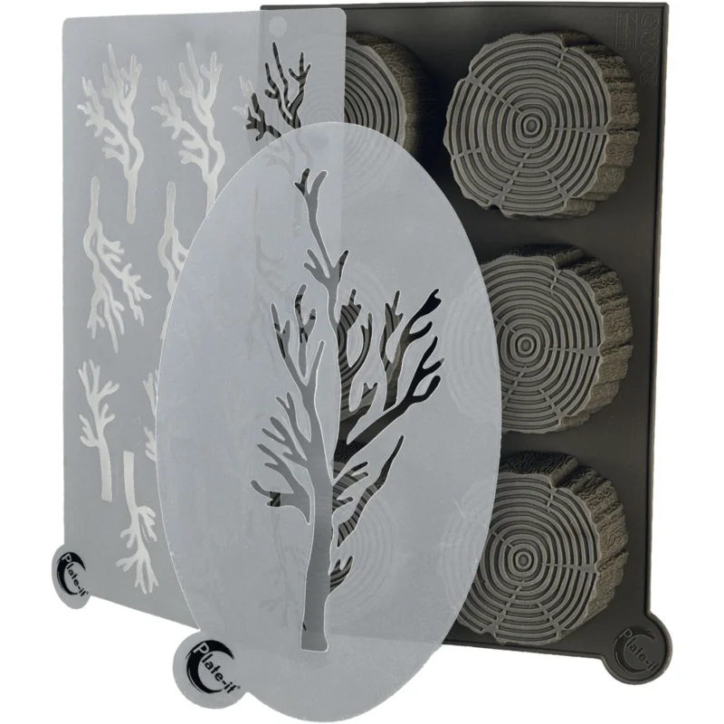 Alacsony ár Plate-it Díszítő formák - Fa, 3 db-os szett, magasság 45 mm, hosszúság 245 mm, szélesség 165 mm