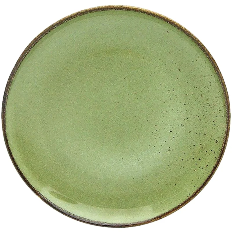 CreaTable Nature Desszertes tányér, zöld, magasság 30 mm, átmérő 210 mm Gyors kiszállítás