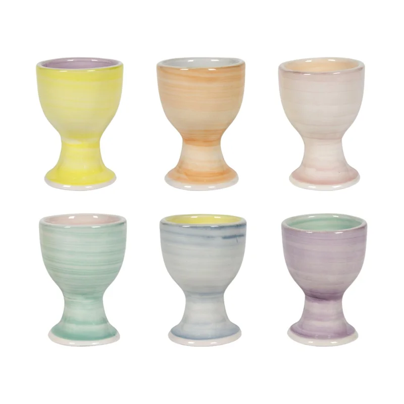 Tojástartó, porcelán, pasztell színekben, magasság 70 mm, átmérő 50 mm Biztonságos fizetés