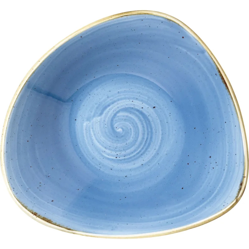 Outlet CHURCHILL Stonecast Cornflower Blue Tál háromszög alakú, hossza 235 mm