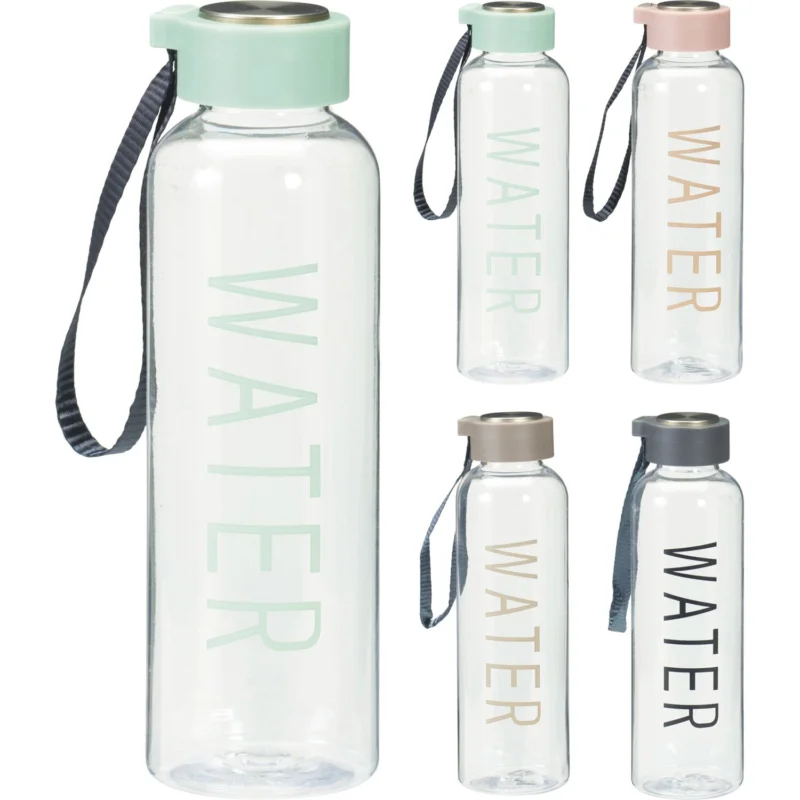 Gyors kiszállítás Water ivópalack, műanyag, többféle szín, 0,50 l, magasság 210 mm, átmérő 65 mm
