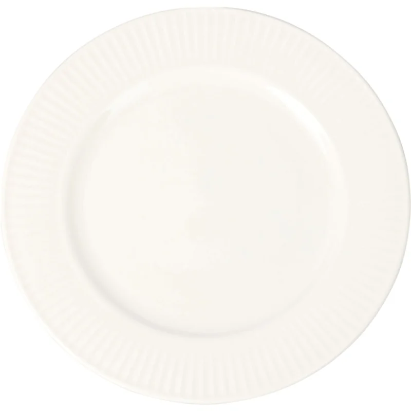 Gastro Desszertes tányér, fehér, bordázott dizájn, 200 mm átmérő Azonnal elérhető