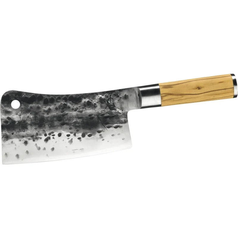 Kiárusítás FORGED Olive Széles ázsiai bárd 440C japán acélból, pengehossz 190 mm