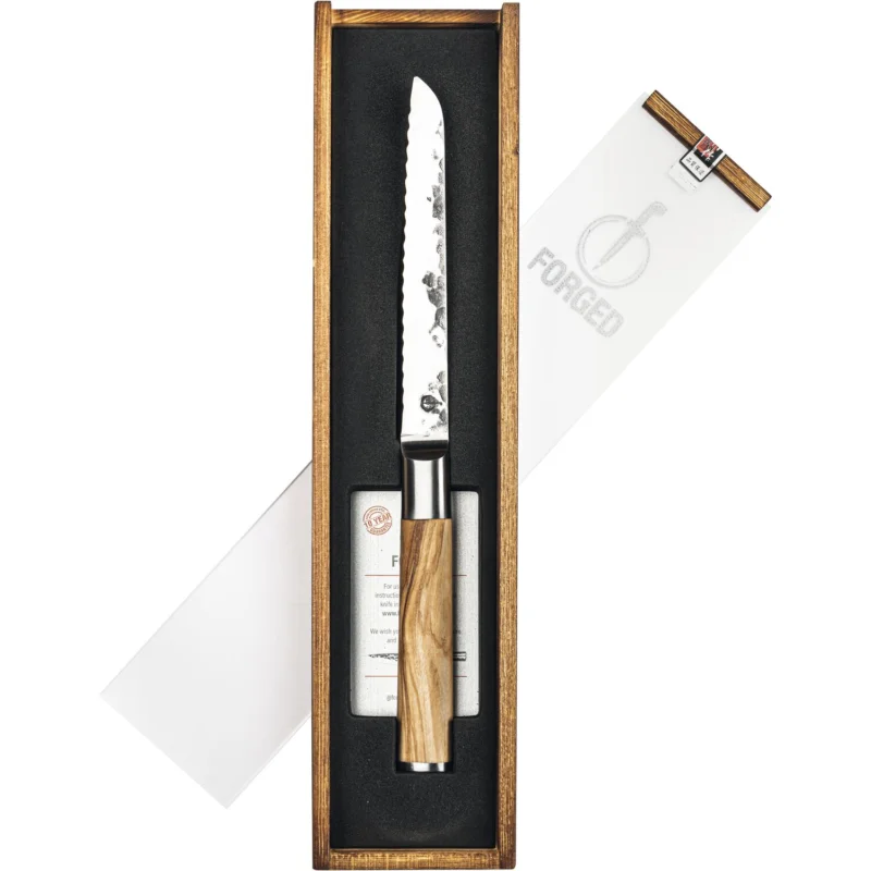 FORGED Olive Univerzális kés recés éllel, penge hossza 135 mm Újdonság