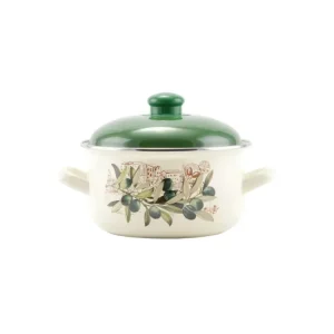 Utolsó esély Zománcozott lábas fedővel 16 cm 1,8 L "Oliva"