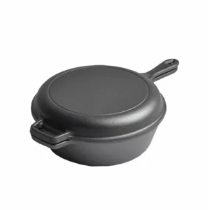 Népszerű Öntöttvas serpenyő fedővel 27cm