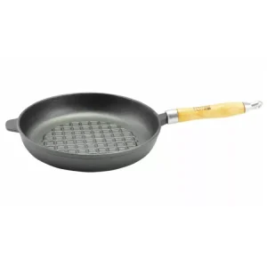 Expressz kézbesítés Öntöttvas grill serpenyő kerek 24cm