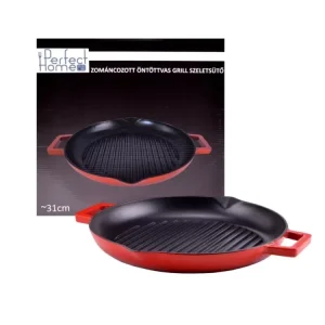 Zománcozott Öntöttvas Grill Szeletsütő 31cm csőrös Szuper akció