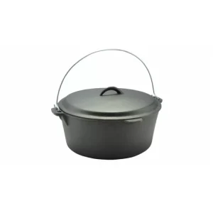 Öntöttvas bogrács-lábas fedővel 30x10cm 6 liter Különleges ajánlat