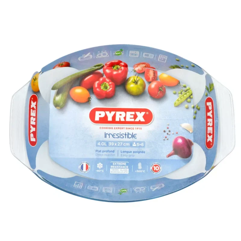 Pyrex Irresistible ovális üveg kacsasütő tepsi 39 x 27 cm 4 liter Szuper ajánlat