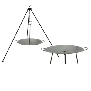 Utolsó esély Vas grill sütőtárcsa szett - boronatárcsa kétfunkciós 60cm + állvány