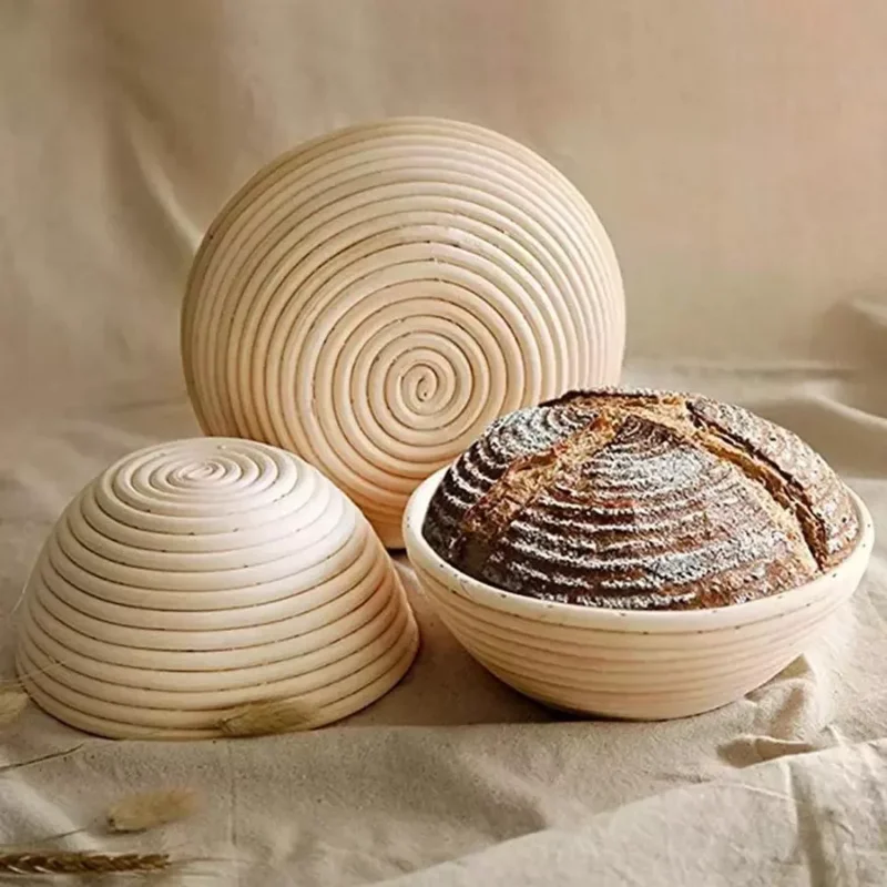 Bestseller Szakajtó / kenyér kelesztőtál kerek 25x8 cm rattan