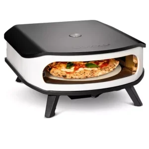 COZZE Forgózsámolyos Gázlángos Pizzakemence 17″ (integrált hőmérővel) Azonnal elérhető