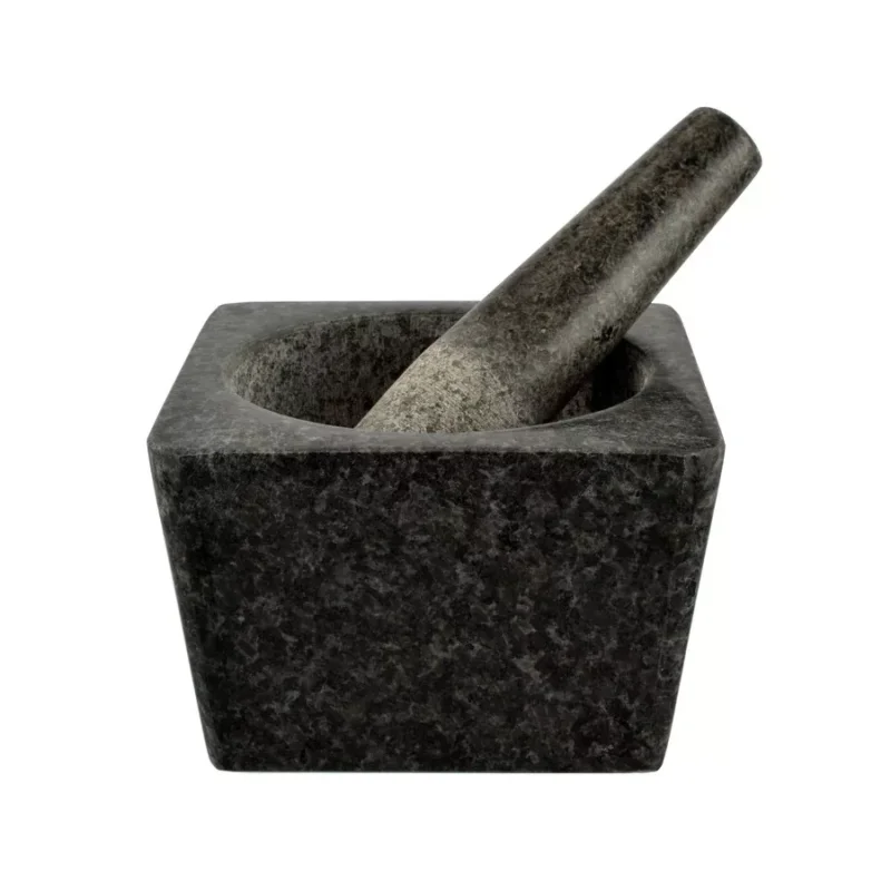 Végkiárusítás Mozsár szögletes, gránit 13x13x8,5 cm