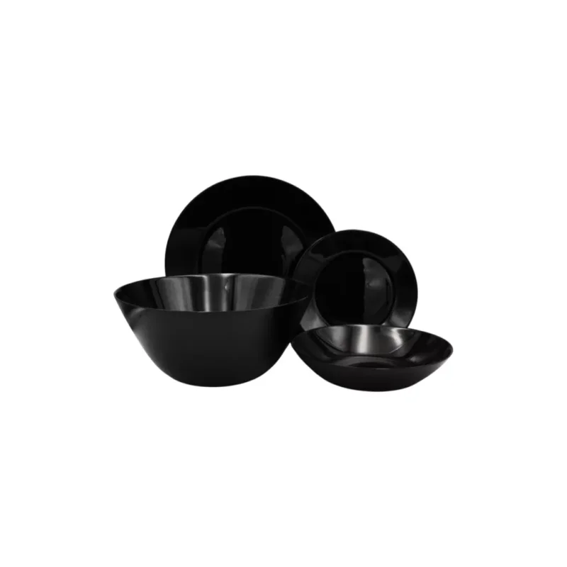 Népszerű Luminarc Zelie Black 19 részes étkészlet fekete